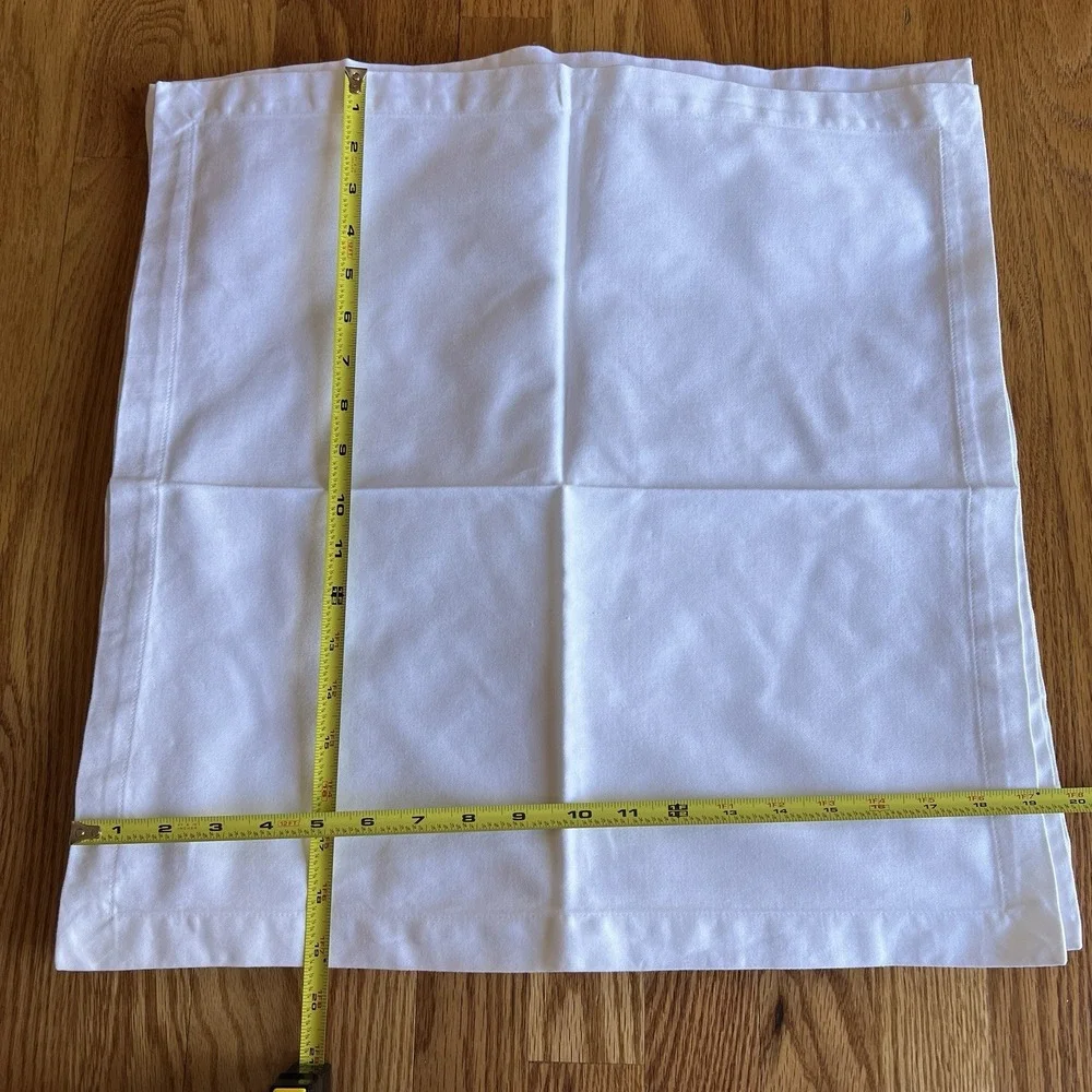 VTG Williams Sonoma Cotton Napkins Set of 6‎ White 19.5x19.5